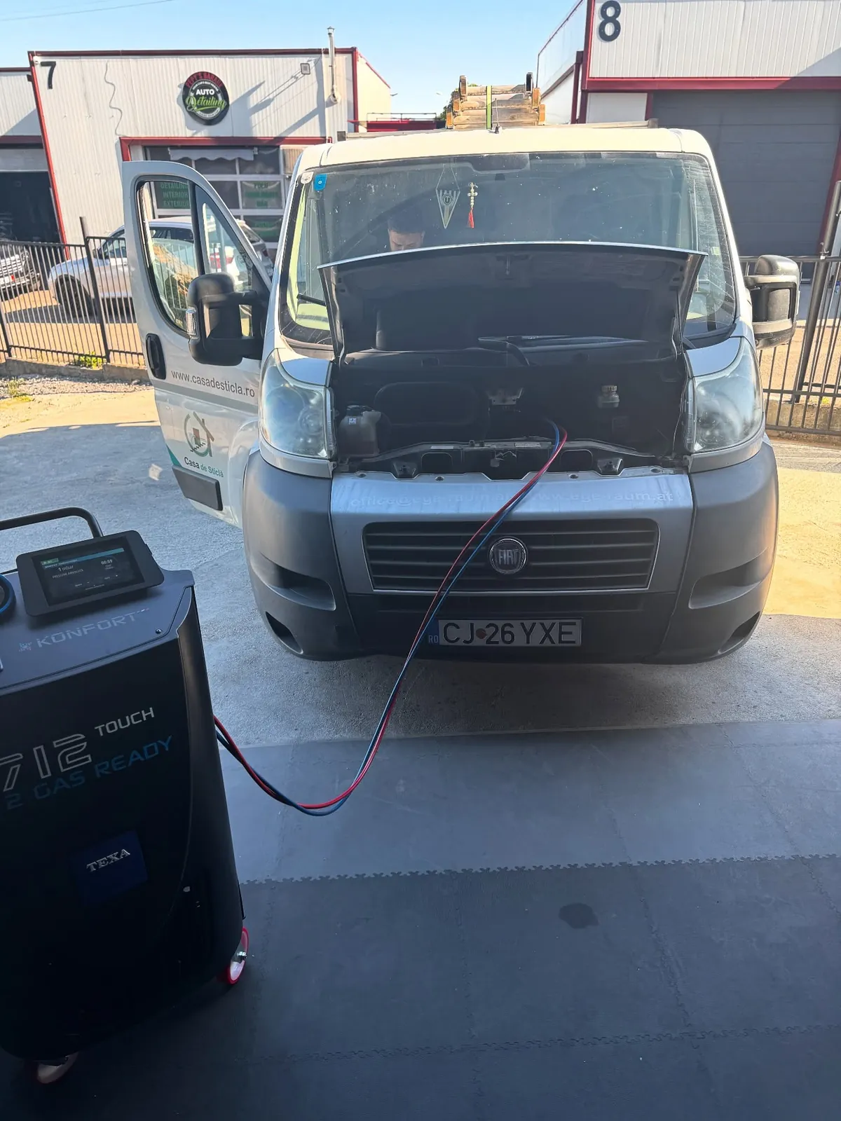 Fiat Ducato | Reîncărcare freon Cluj-Napoca Reîncărcare freon Fiat Ducato în Cluj-Napoca la Quik Detailing (gaz R134a)