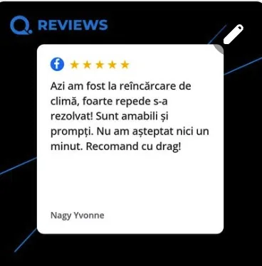 Recenzie Google verificată hora horatiu, încărcare climatizare cu aparat profesional