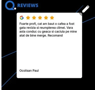 Recenzie Google verificată Fuleki Glass, freon și igienizare dokker 2018